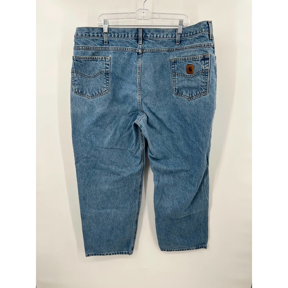 Carhartt Men's light wash relaxed fit denim jeans size 46 x 30
